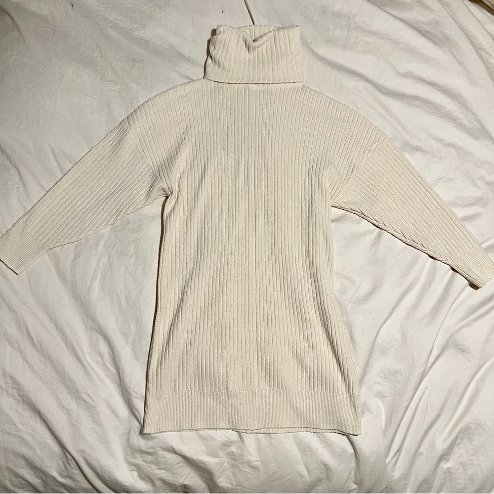 ASOS MICHA LOUNGE ECRU SWEATER DRESS—US XS